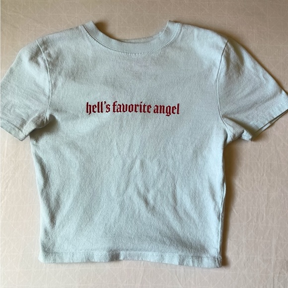 UO Hells Favourite Angel Baby Tee - Picture 3 of 6